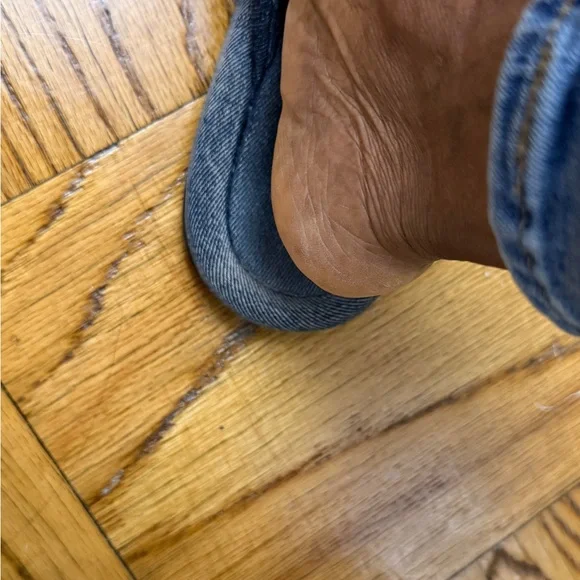 Zara Denim Bow Slide Sandals - Picture 12 of 12